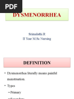 DYSMENORRHEA