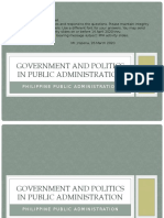 Government and Politics in Public Administration