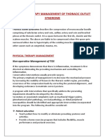 Physical Therapy Management of Thoracic Outlet Syndrome