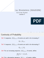 Mathematical Statistics (MA212M) : Lecture Slides