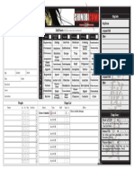 Ninja Character Sheet: Skill Matrix