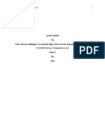 Article Review On Policy Forum: Building A Tax Review Body That Is Fit For Purpose-Reconciling The Tradeoffs Between Independence and Impact by Date