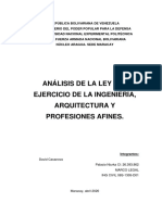 Analisis Ley Del Ejercicio de La Ingeniería