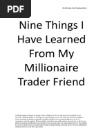 Nine Things I Have Learned From My Millionaire Trader Friend