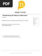 Should Poetry Be Ethical or Otherwise PDF