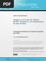 Amigos y El Viento de Liliana Bodoc El Placer y El Compromiso de Una Lectura