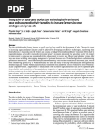 Integration of Sugarcane Production Technologies For Enhanced Cane and Sugar Productivity ...