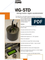 Cmg-5Td: Strong-Motion Digital Accelerometer