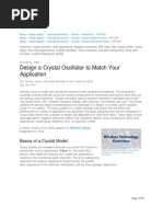 Design A Crystal Oscillator To Match Your Application