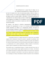 Análisis Funcional de La Conducta - ENSAYO