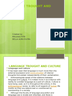 Language Trought and Culture PPT New