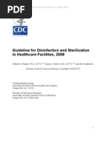 Cdc-Guideline For Disinfection and Sterilization in Health-Care Facilities-2008