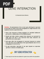 Gene Interaction: Dr. Narendra Kumar Sharma