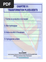 Chap IV - Transformation Pluies-Debits