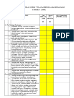 Check List Standar Untuk Tindakan Pencegahan Kebakaran