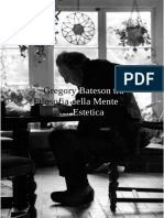 Gregory Bateson Tra Filosofia Della Mente Ed Estetica