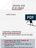 Centre of Gravity and Stability of An Object: GCSE Physics