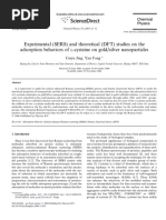 Experimental (SERS) and Theoretical (DFT) Studies On The Adsorption Behaviors of - Cysteine On Gold/silver Nanoparticles