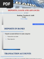 Lec 5 - Deposits, Loans and Advances