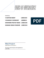 Applications of Divergence Mini Project PDF