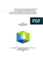 Pengaruh Financial Leverage Terhadap Return On Equity (Roe) Dan Earning Per Share (Eps) Pada Perusahaan Pertambangan Logam Dan Mineral Lainnya Yang Terdaftar Di Bursa Efek Indonesia