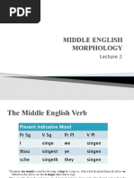 Middle English Morphology