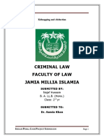 Criminal Law Faculty of Law Jamia Millia Islamia: Kidnapping and Abduction