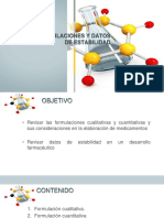 Tipos de Formulaciones y Datos de Estabilidad PDF