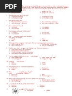 Soal UAS Bahasa Inggris SD Kelas 6 Semester 1