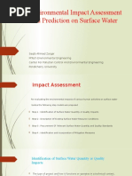 Environmental Impact Assessment and Prediction On Surface Water