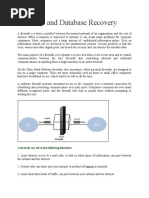 Firewalls and Database Recovery: A Firewall Can Serve The Following Functions