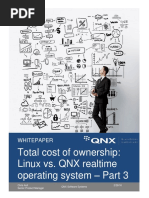 Total Cost of Ownership: Linux vs. QNX Realtime Operating System - Part 3