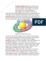 Plan-Do-Check-Adjust (PDCA) Cycle: W. Edwards Deming Toyota Production System Lean Manufacturing