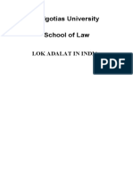 Galgotias University School of Law: Lok Adalat in India