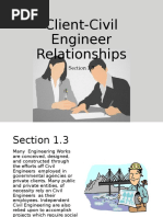 Client-Civil Engineer Relationships: Section 1.3