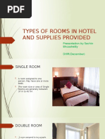 Types of Rooms in Hotel