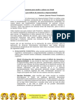 Instrumentos para Evaluar A Niños Con TDAH