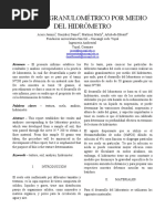 Análisis Granulométrico Por Medio Del Hidrómetro