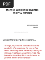 Well-Built Clinical Question (PICO)