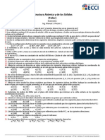 Taller - Estructura Atómica y de Los Sólidos