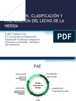 Valoración, Clasificación y Preparación Del Lecho de La Herida (Nuevo)