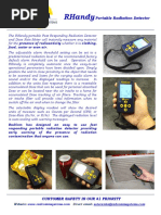 RHandy Portable Radiation Detector