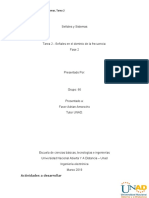 Tarea 2 - Señales en El Dominio de La Frecuencia: Fase 2