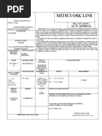 Bill of Lading 1