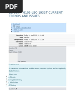 BL-COMP-6103-LEC-1933T CURRENT Trends and Issues