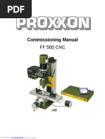 Commissioning Manual: FF 500 CNC