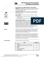 4010 Expansion Power Supplies Installation Instructions: Cautions and Warnings