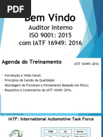 Treinamento Auditor Iatf 16949