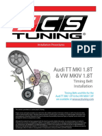 Audi TT MKI 1.8T & VW Mkiv 1.8T: Timing Belt Installation