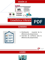 Distribución Muestral Diferencia Proporciones U Te Pe